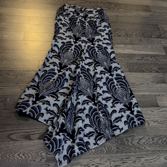 Vintage Luxury jacquard floral pattern Ankara print Fish tail maxi skirt Sz S - Picture 6 of 17